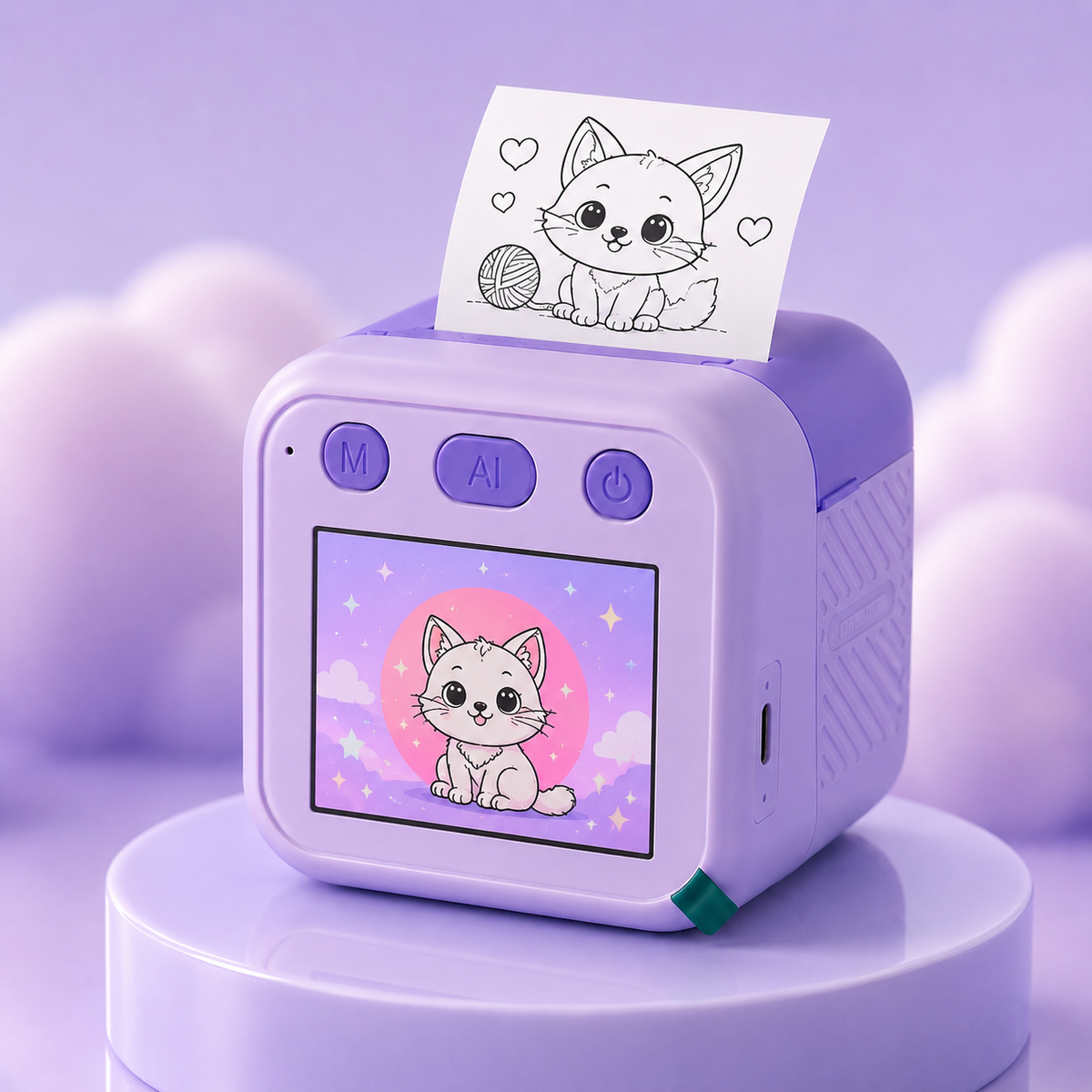 WonderLab AI Mini Portable Thermal Printer (Creative Drawing Toy)