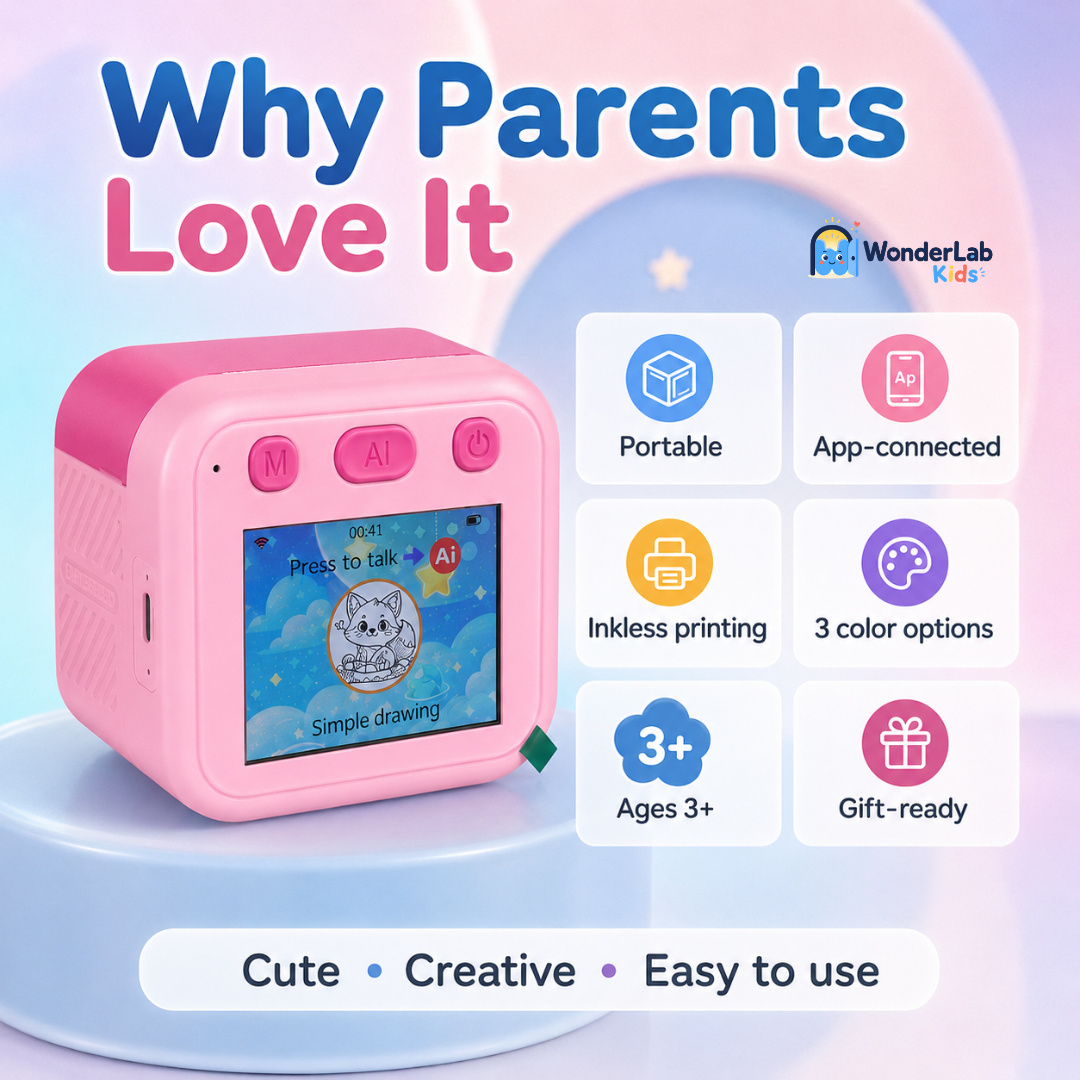 WonderLab AI Printer – Portable Creative Drawing Toy, Ages 3+