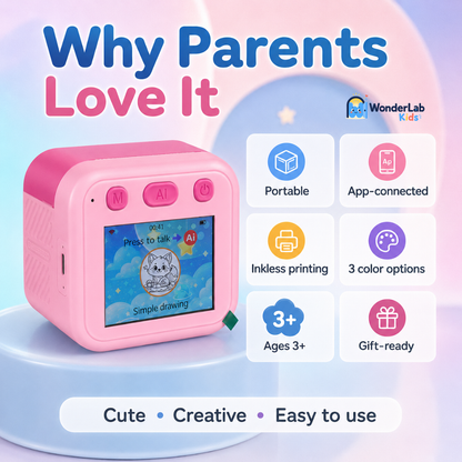 WonderLab AI Printer – Portable Creative Drawing Toy, Ages 3+