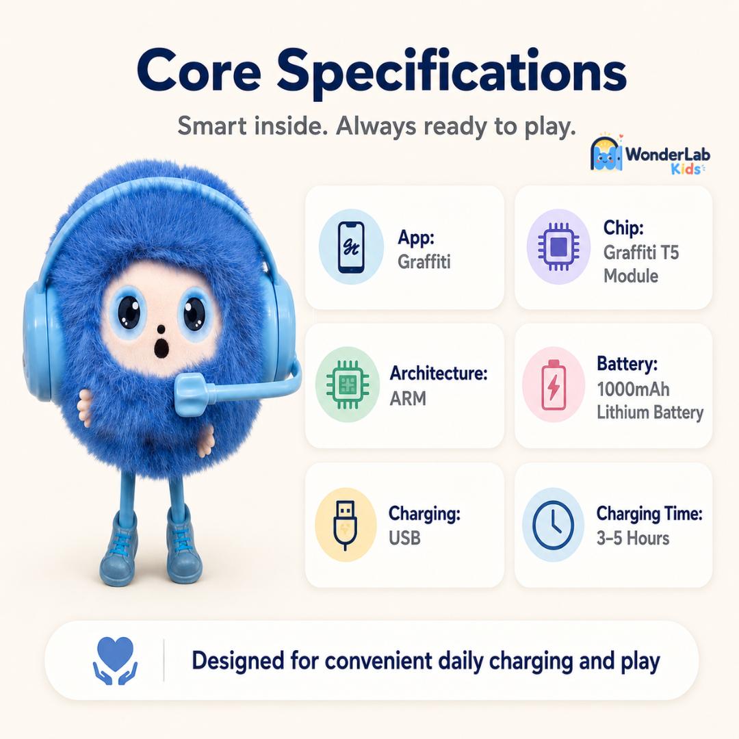 WonderLab Talking Learning Plush Buddy