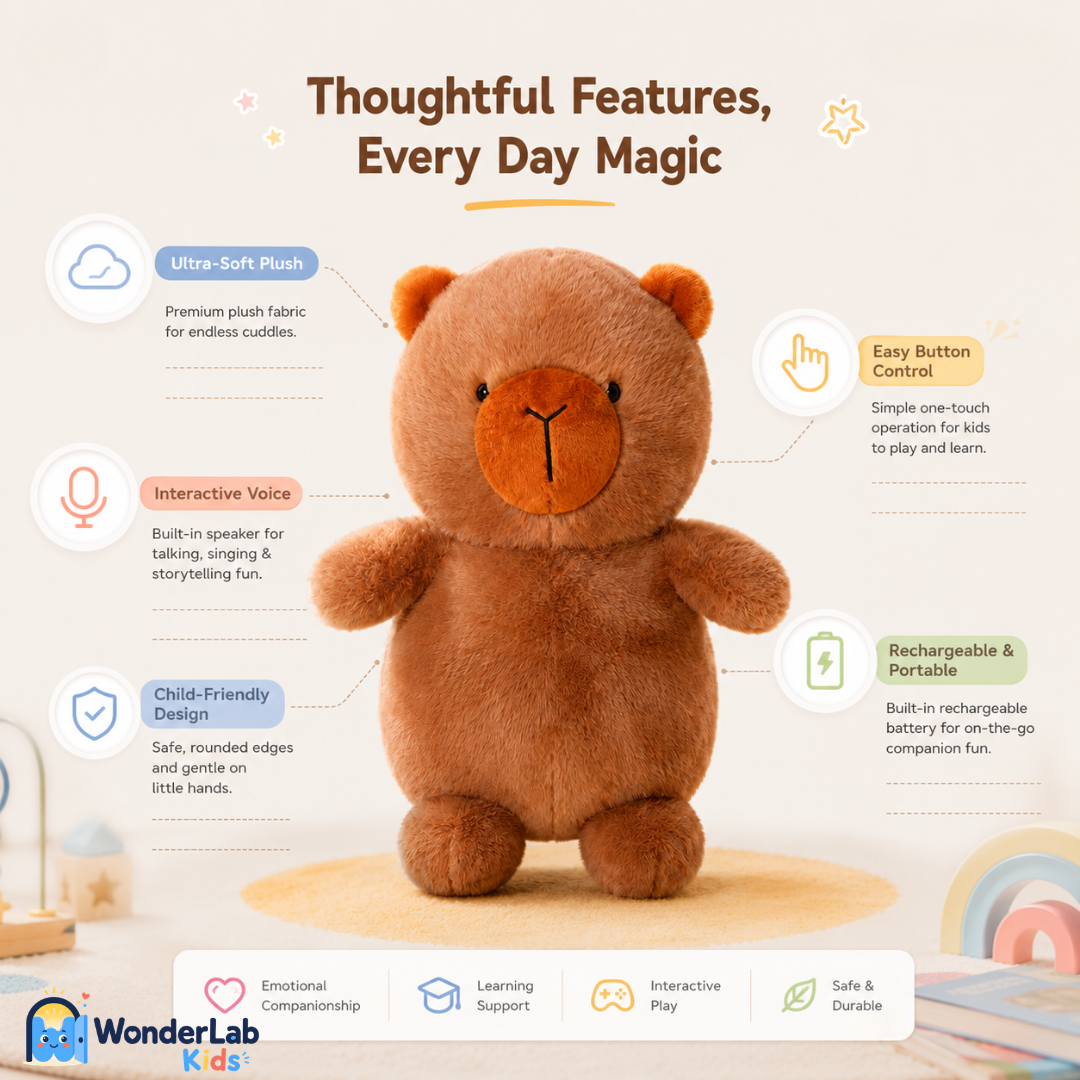 WonderLab Interactive Plush Learning Buddy