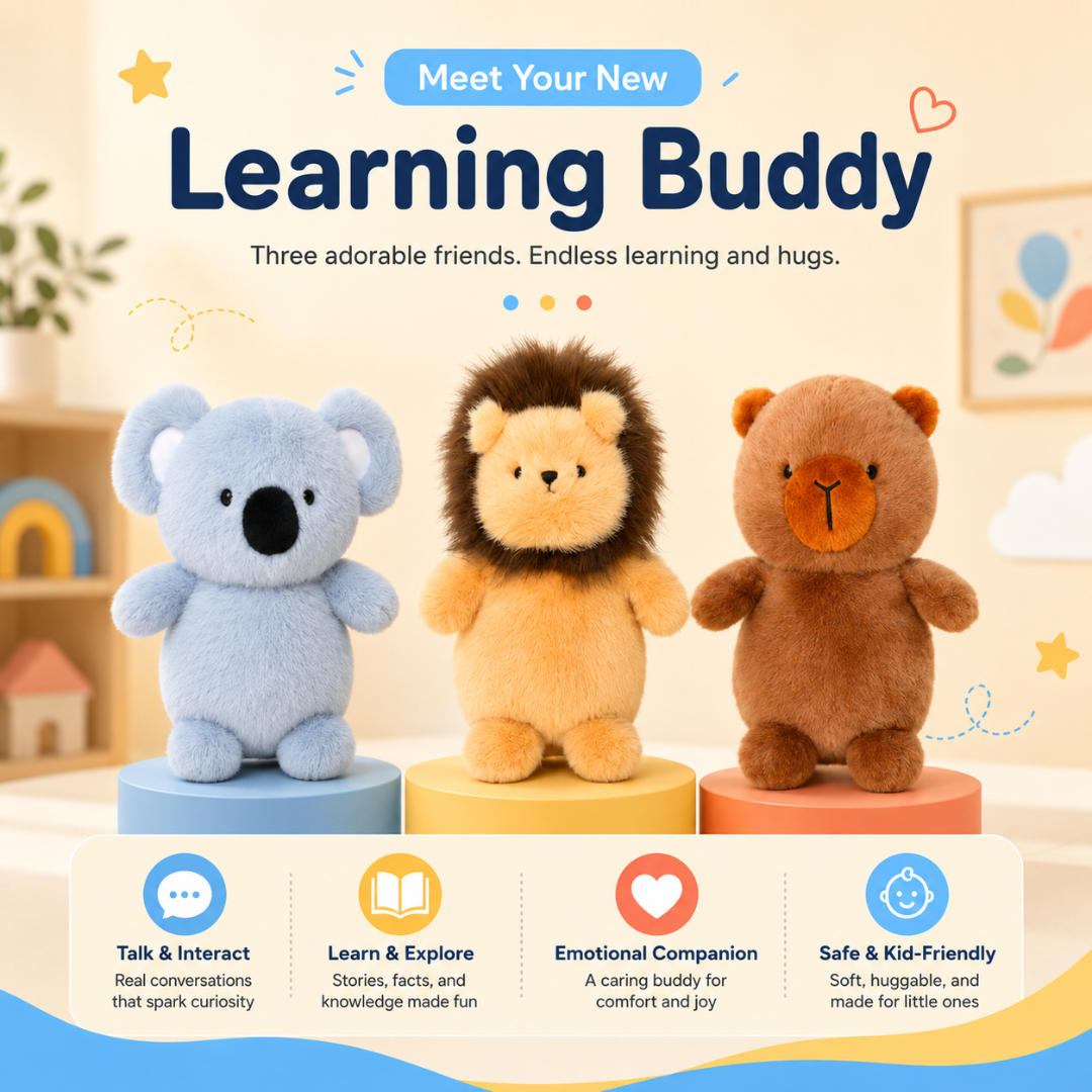 WonderLab Interactive Plush Learning Buddy