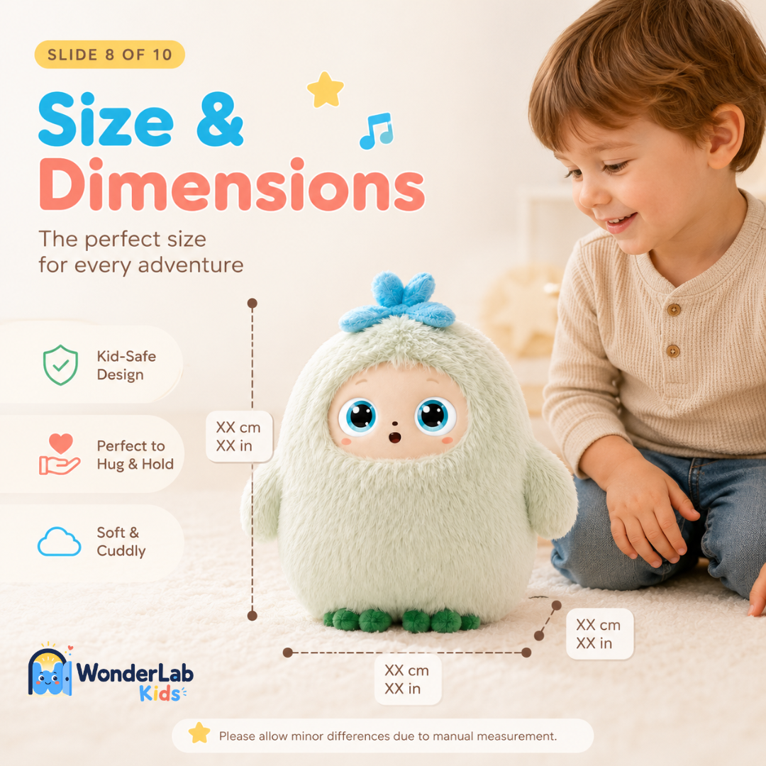 WonderLab AI Plush Learning Companion for Kids Toy
