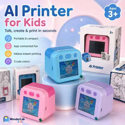 WonderLab AI Printer – Portable Creative Drawing Toy, Ages 3+
