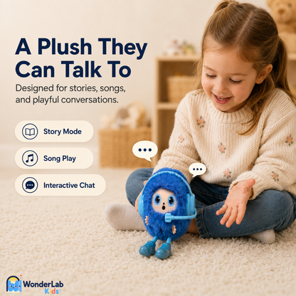 WonderLab Talking Learning Plush Buddy
