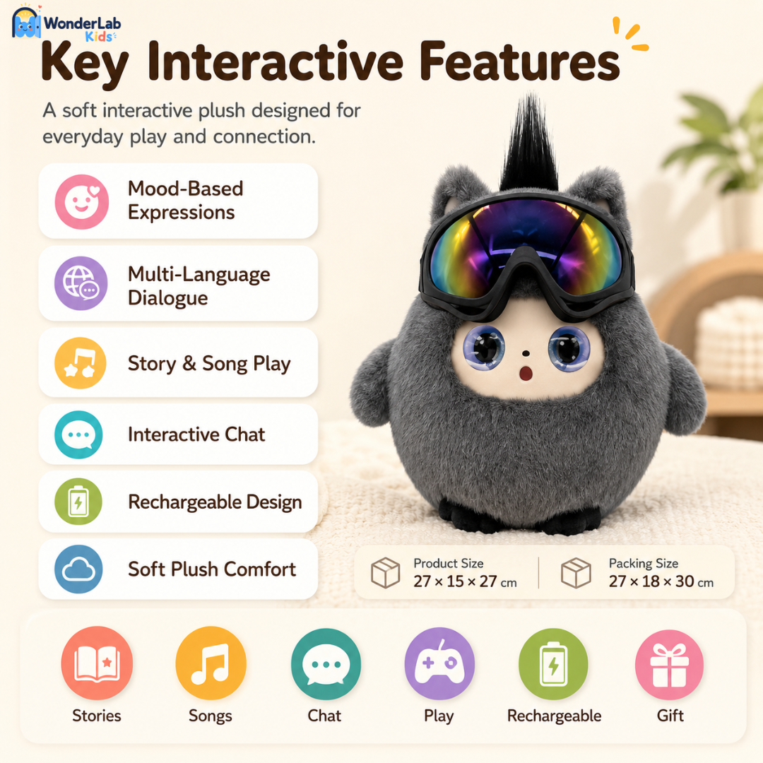 WonderLab Smart Learning Plush Buddy