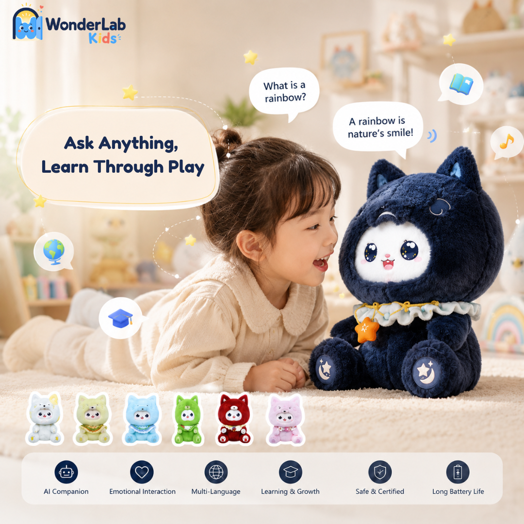 Wonderlab AI Learning Companion Plush Toy for Kids