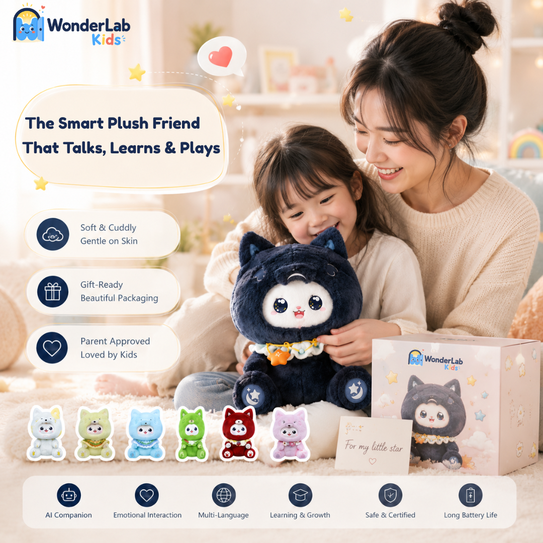 Wonderlab AI Learning Companion Plush Toy for Kids