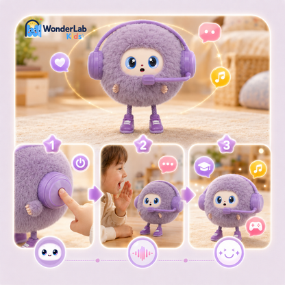 WonderLab AI Talking Plush Learning Buddy