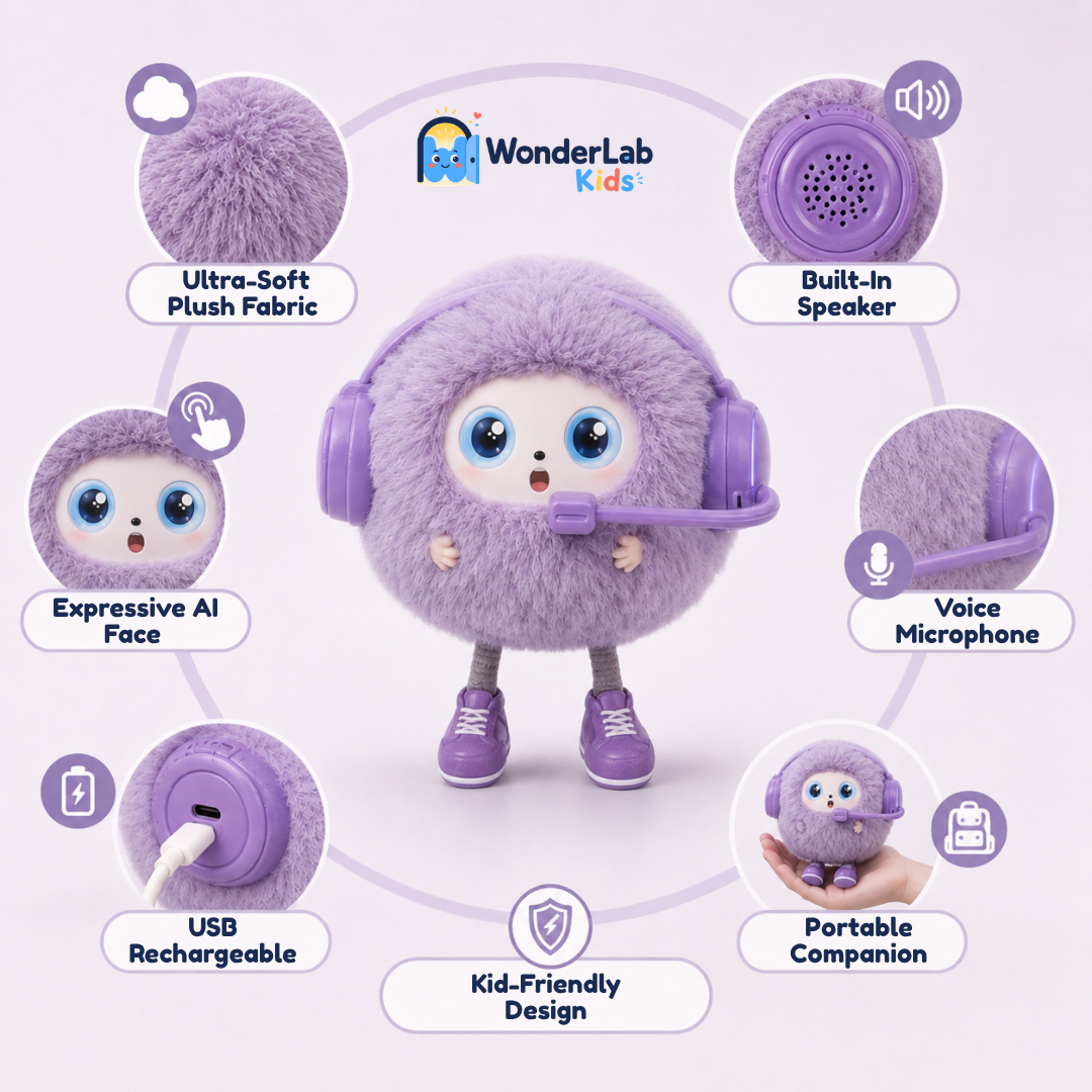 WonderLab AI Talking Plush Learning Buddy