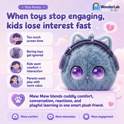 Wonderlab AI Talking Plush Companion Toy