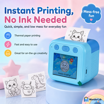 WonderLab AI Printer – Portable Creative Drawing Toy, Ages 3+