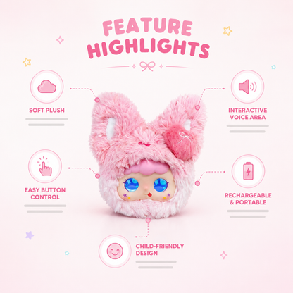 WonderLab Mini Plush Bag Charm Friends