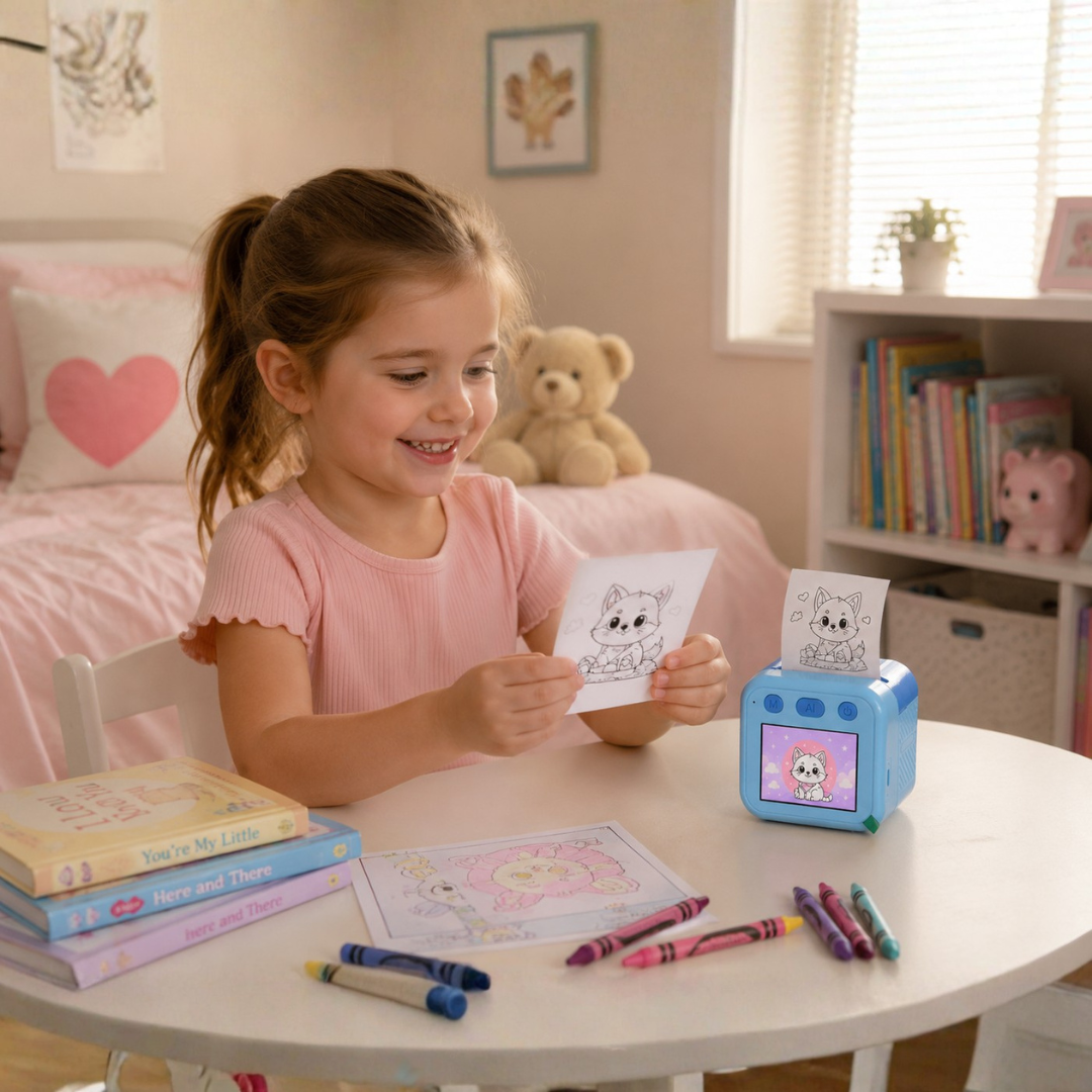 WonderLab AI Mini Portable Thermal Printer (Creative Drawing Toy)