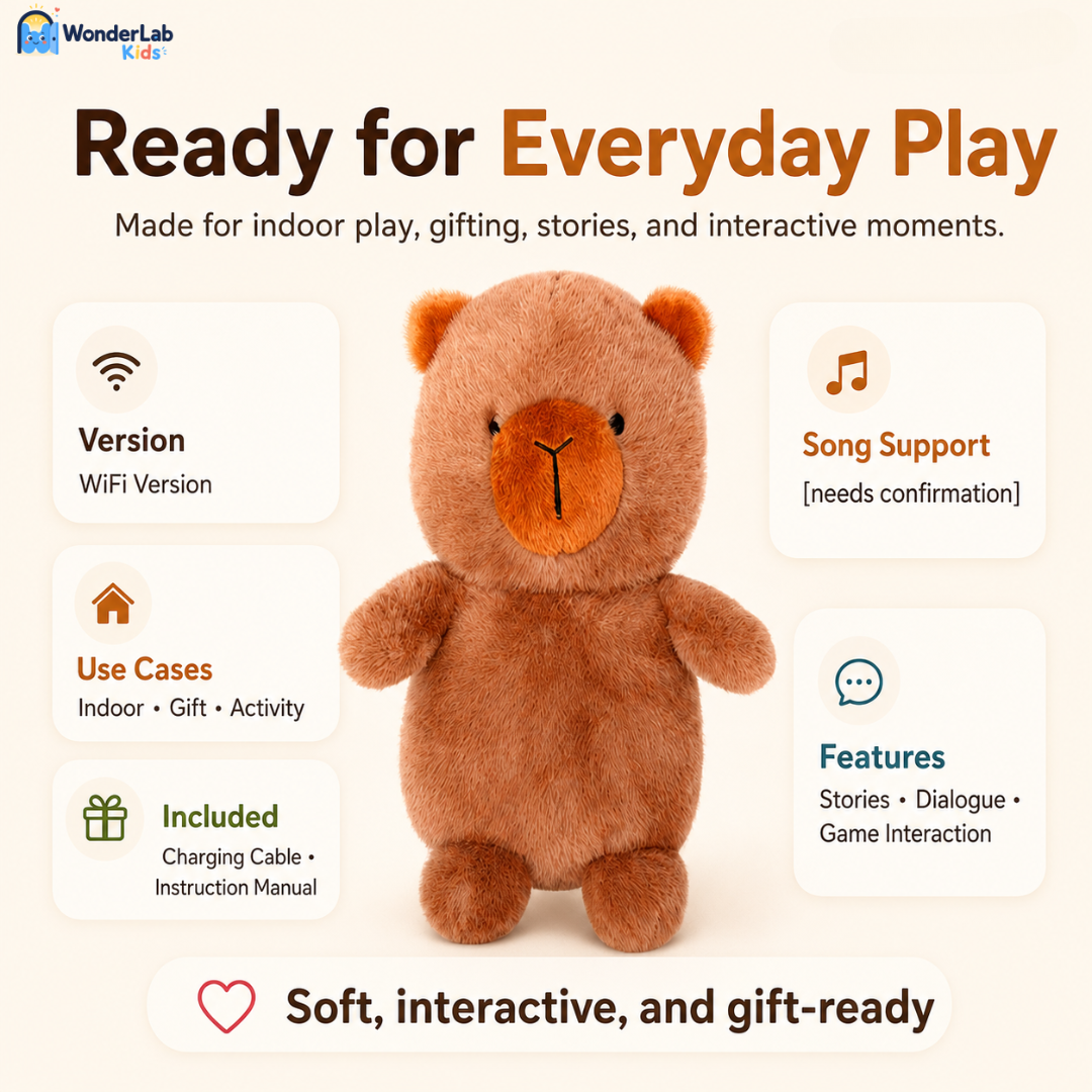 WonderLab Interactive Plush Learning Buddy