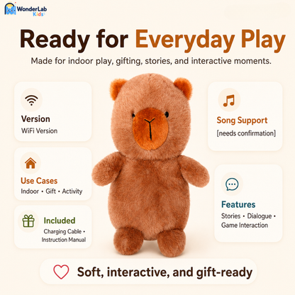 WonderLab Interactive Plush Learning Buddy
