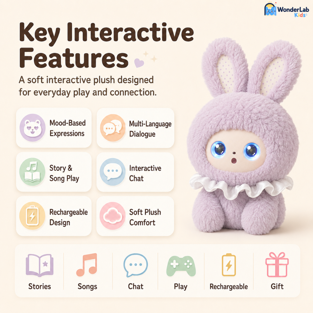 WonderLab Smart Learning Plush Buddy