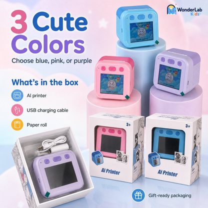 WonderLab AI Printer – Portable Creative Drawing Toy, Ages 3+
