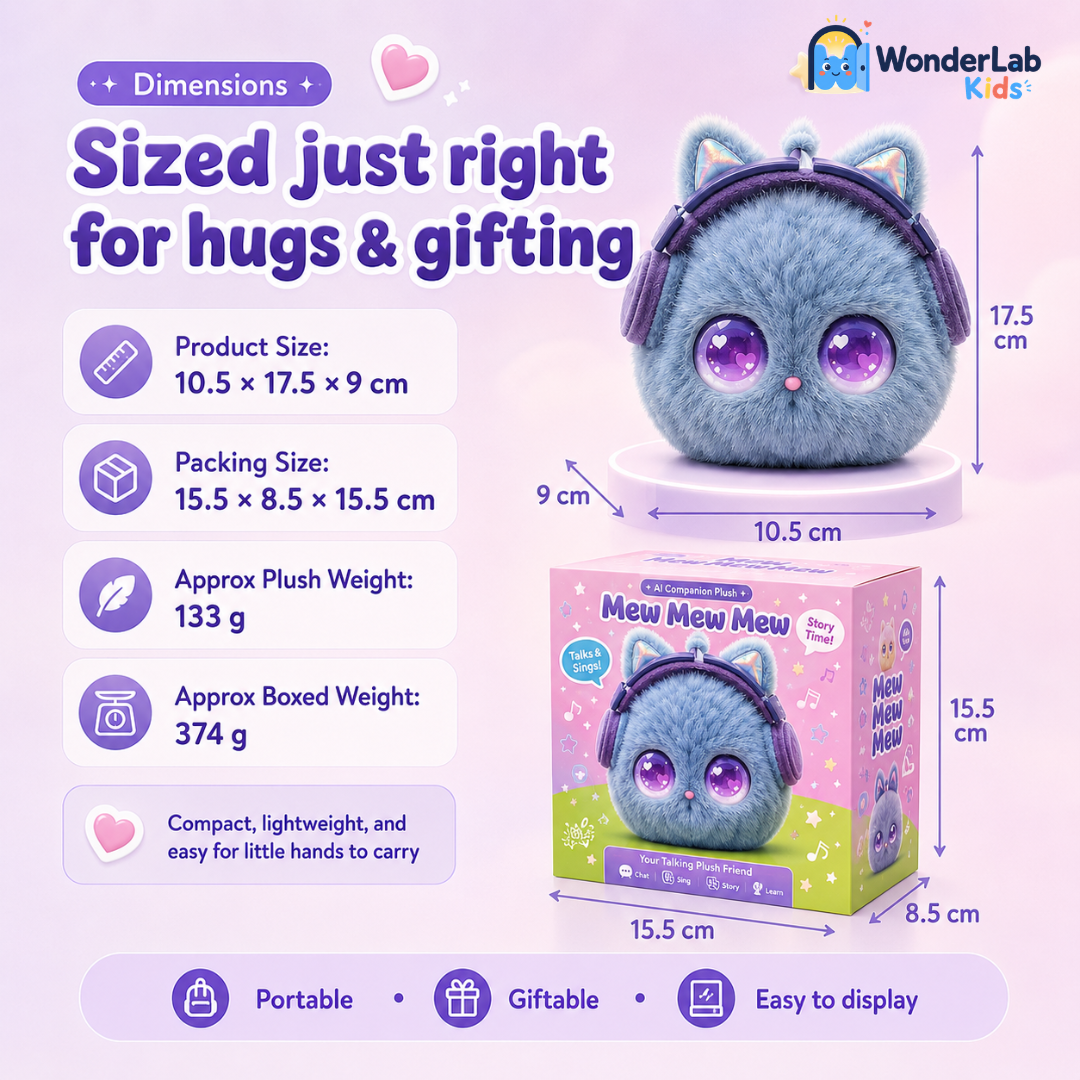 Wonderlab AI Talking Plush Companion Toy